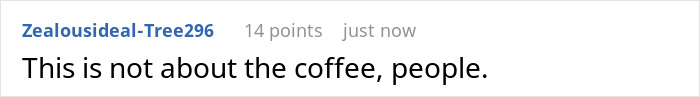 La esposa snob del café despotrica sobre odiar el tostado oscuro mientras el marido revela que lo ha estado bebiendo a diario, mostrando ironía y sorpresa.
