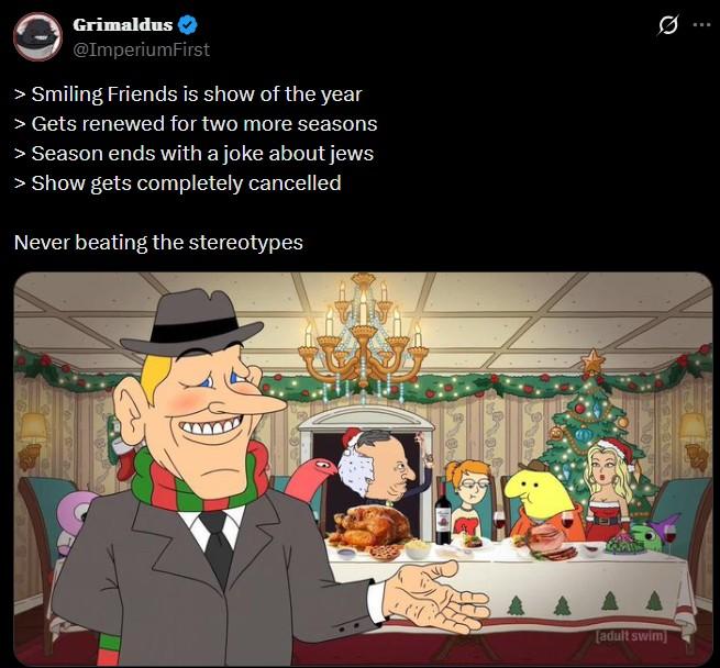 Una teoría de la conspiración sobre el final de Smiling Friends.