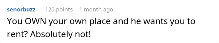 El hombre se niega a vivir en el apartamento de su novia y quiere mudarse con su texto de discusión.