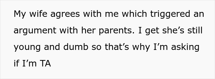 Extracto de texto sobre una tensa conversación familiar, que ilustra un escenario de conflicto de relación grosera con un bebé.