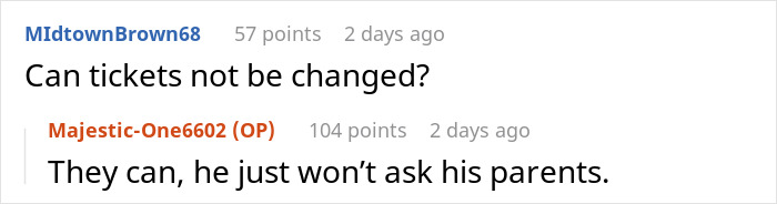 Conversación de Reddit que muestra que la esposa se siente herida y faltada al respeto después de que el esposo aprueba la estadía de 6 semanas de la familia sin preguntarle.