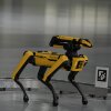 Se ve un robot de Boston Dynamics en una gira de prensa en la metaplanta de Hyundai Motor Group, en Ellabell, Georgia, en marzo.