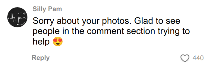 Comente expresando simpatía por las horribles fotos de compromiso y apoyo de las personas en la sección de comentarios.