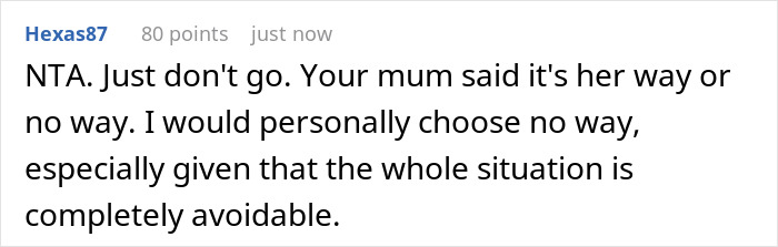 Comente en una plataforma social y discuta el dilema después de que la madre controla la disposición para dormir de la mujer con su futura esposa.